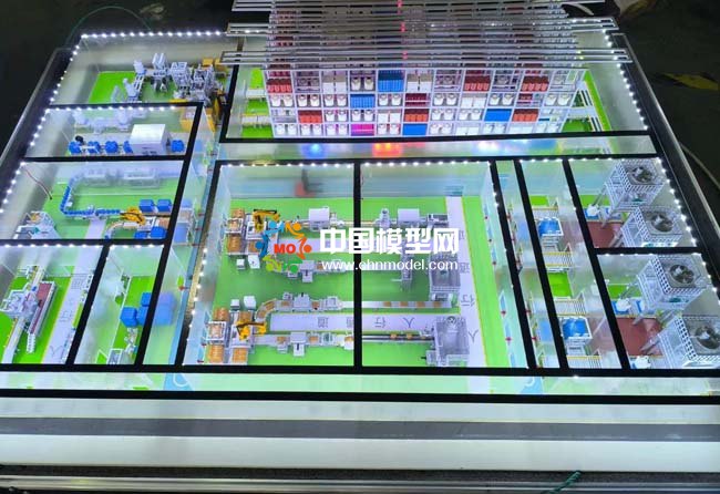 工業生產線智能工廠沙盤模型