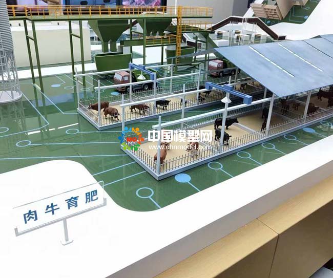 肉牛育肥養牛場沙盤模型