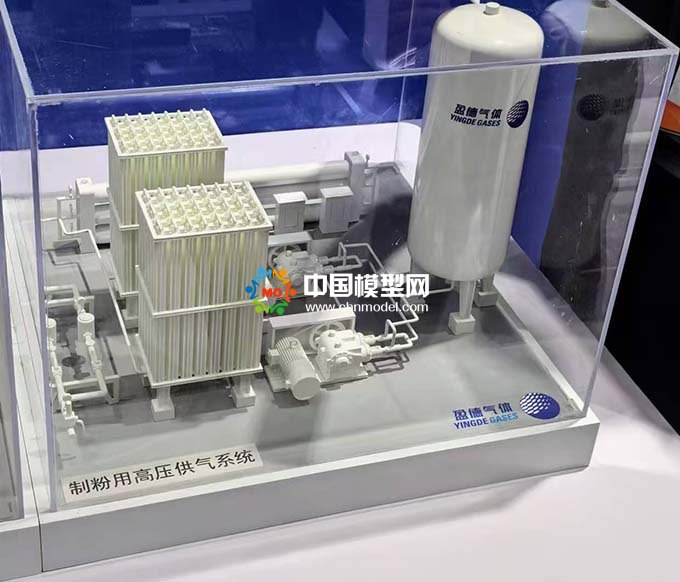 氣體應(yīng)用氣霧化制粉高壓供氣技術(shù)解決方案沙盤模型 