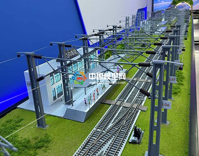 車站接觸網絕緣錨段關節沙盤模型