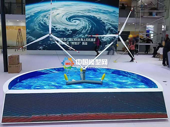 海上風機海上風力發電沙盤模型