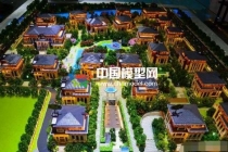 別墅模型的精美之處主要通過環境景觀襯托