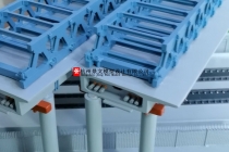 橋梁模型跨高鐵拆除連續梁工程實例模型